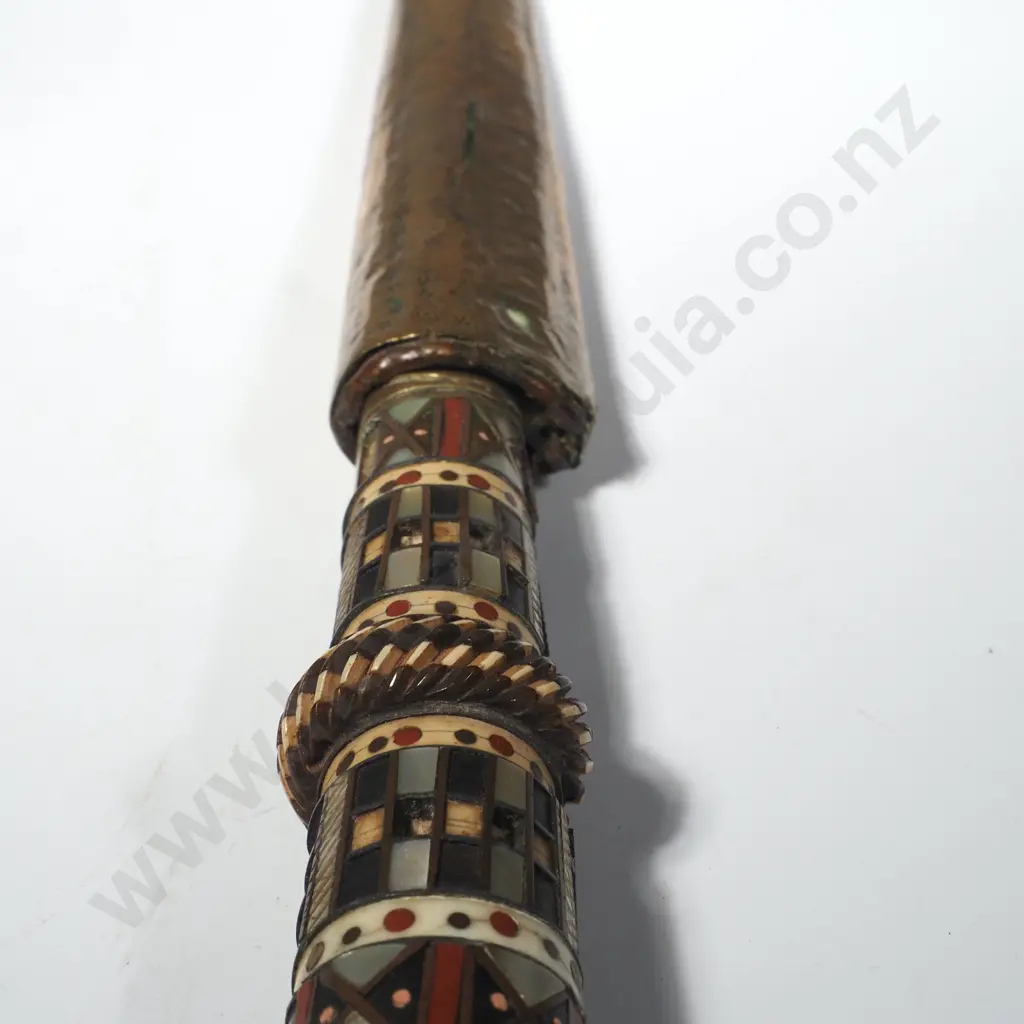 Antique Dagger in Brass Sheath Image 1++