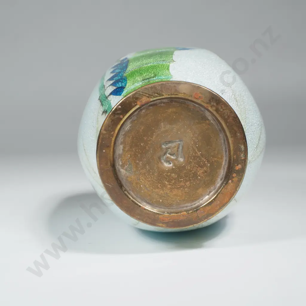 Antique Japanese Ginbari Cloisonne Vase  -  Featuring Bamboo a/f Image 1++