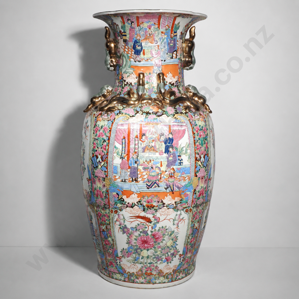 Extremely Large Chinese Porcelain Famille Rose Decoration Floor Vase Image 1++