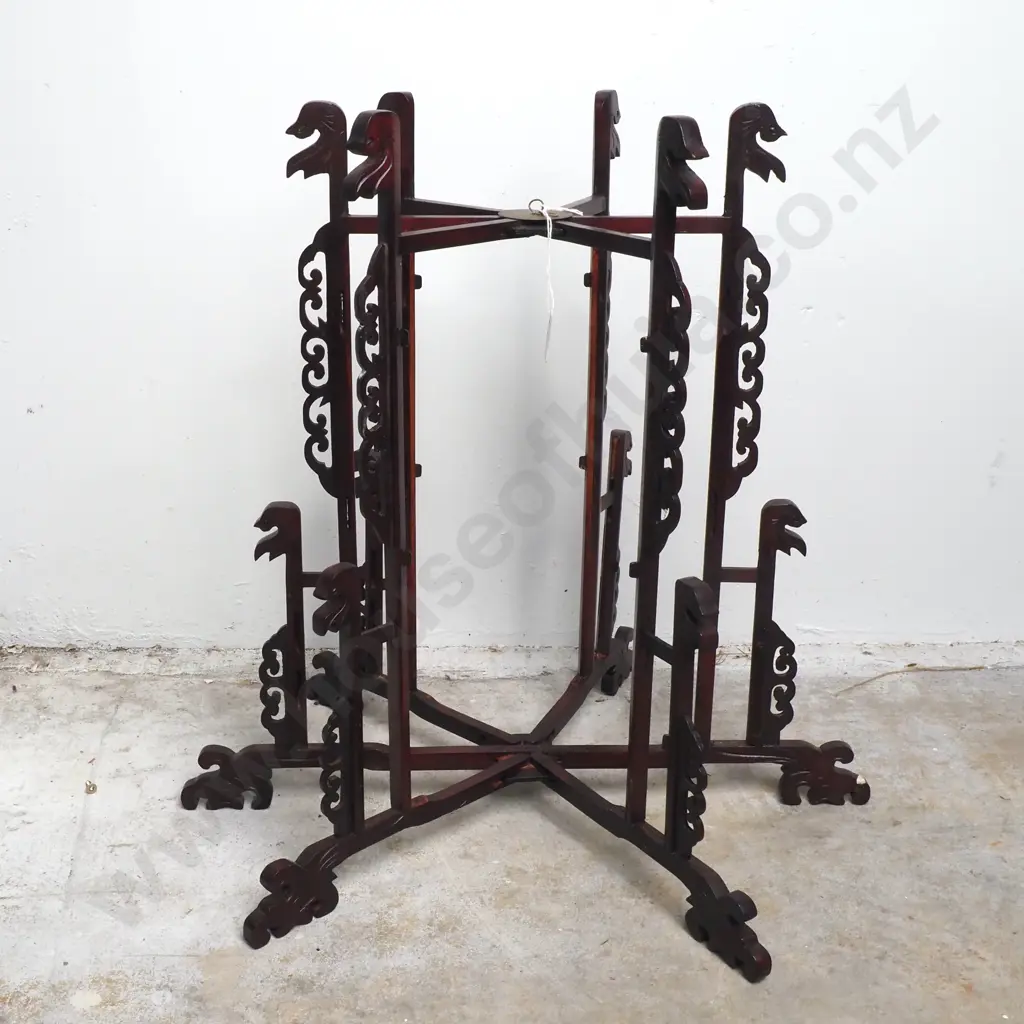 Japanese Wooden Six Branch Hanging Candle Stand Image 1++