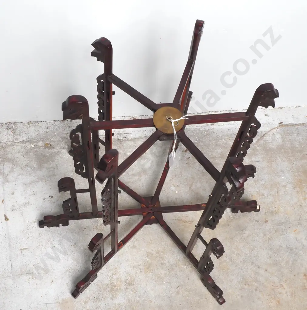 Japanese Wooden Six Branch Hanging Candle Stand Image 1++