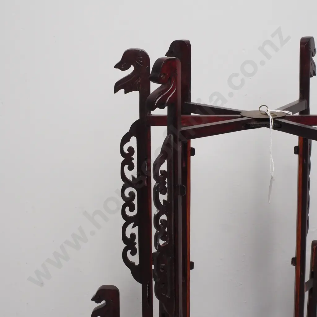 Japanese Wooden Six Branch Hanging Candle Stand Image 1++