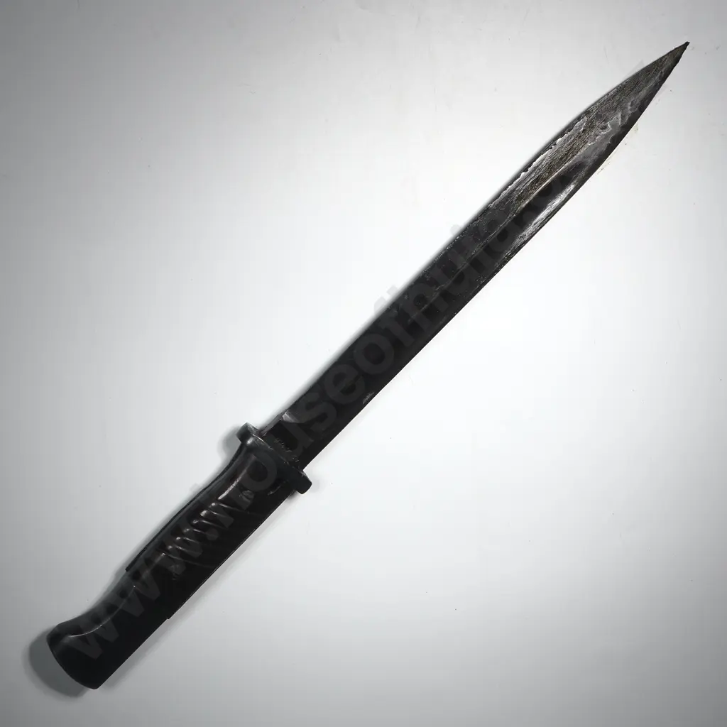 WWII German Bayonet, Scabbard & Leather Frog - Not Matching Numbers - Bayonet Dated 1942 Image 1++