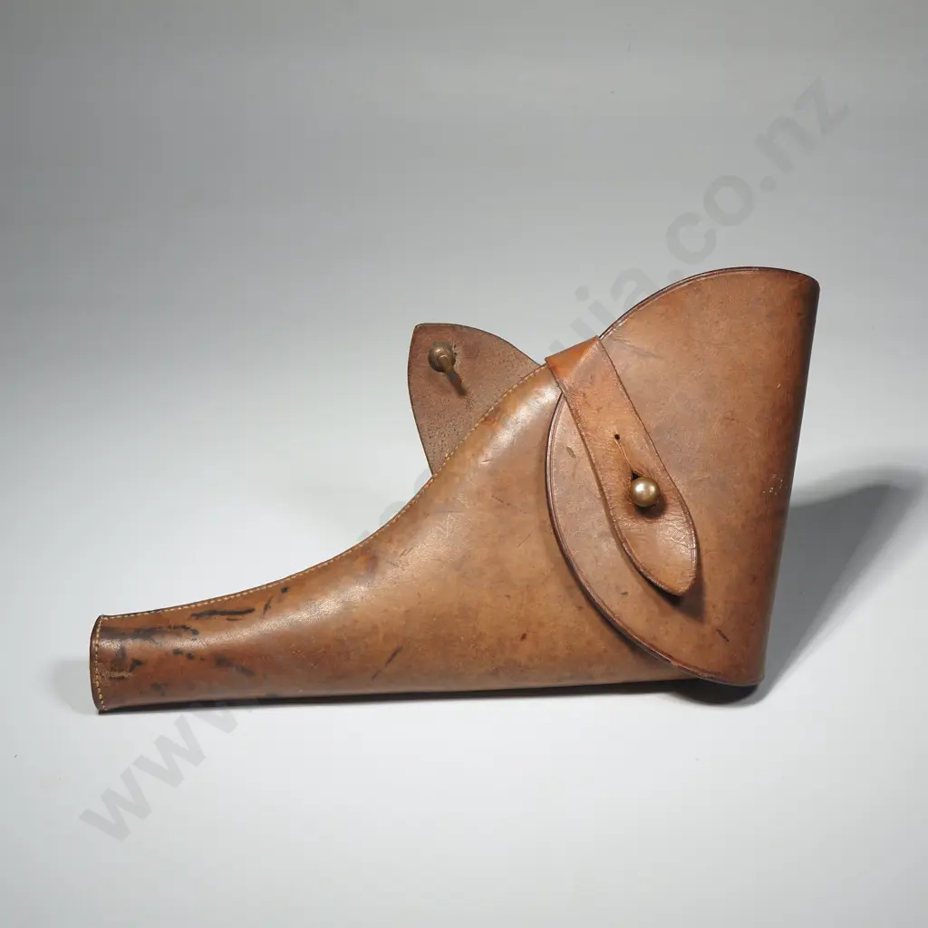 English Sam Browne Pistol Holster - Circa 1880. Image 1++