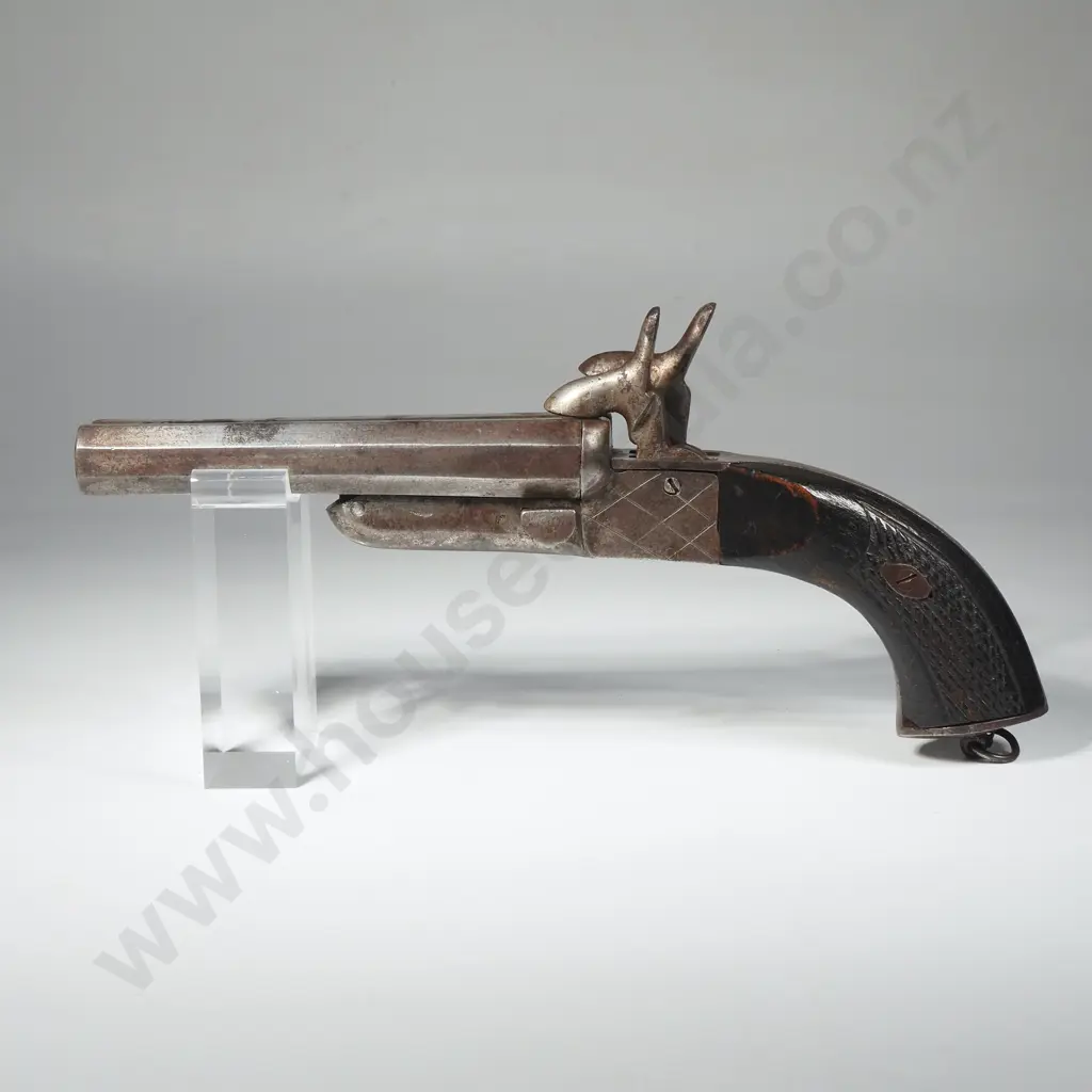 15mm Antique Double Barrel Pin Fire Pistol  Image 1++