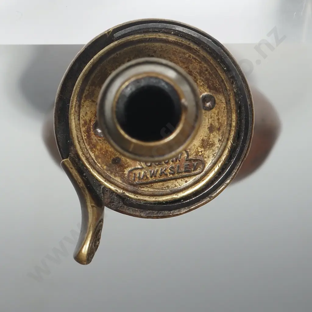 Antique Small G & J.W. Hawksley Copper Powder Flask Image 1++