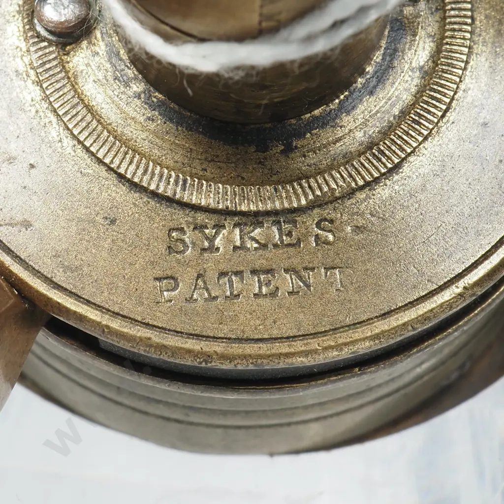 Antique Sykes Patent Gun Powder Flask Image 1++