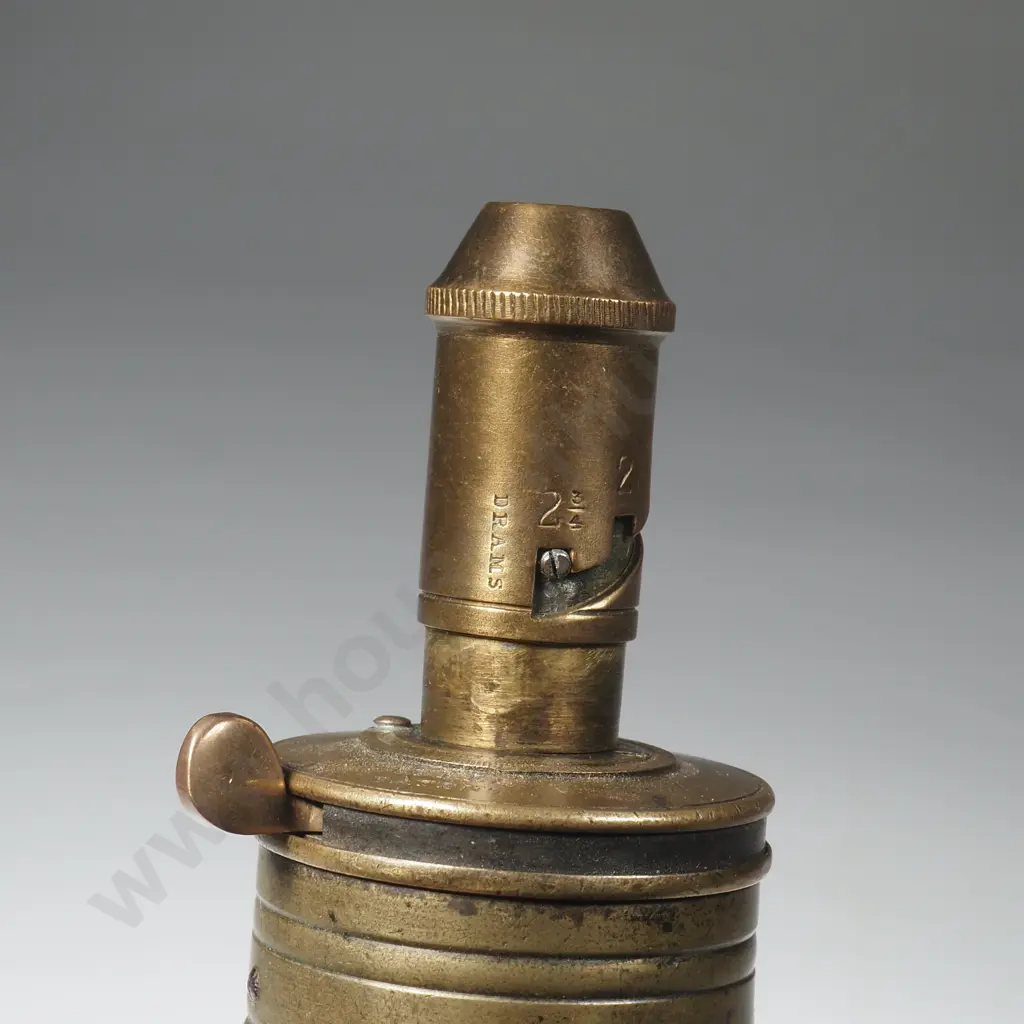Antique Sykes Patent Gun Powder Flask Image 1++