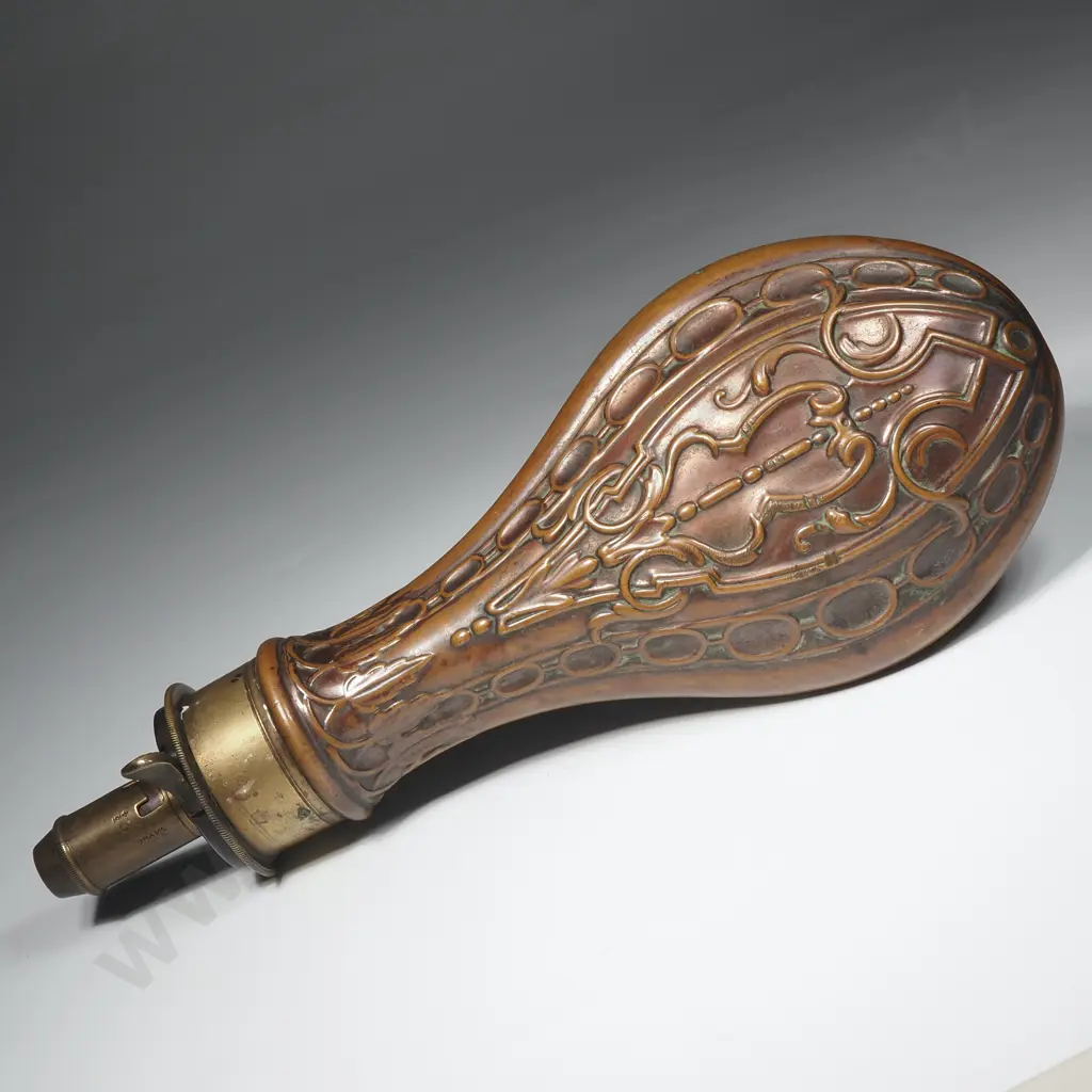 Antique Gun Powder Flask a/f Image 1++
