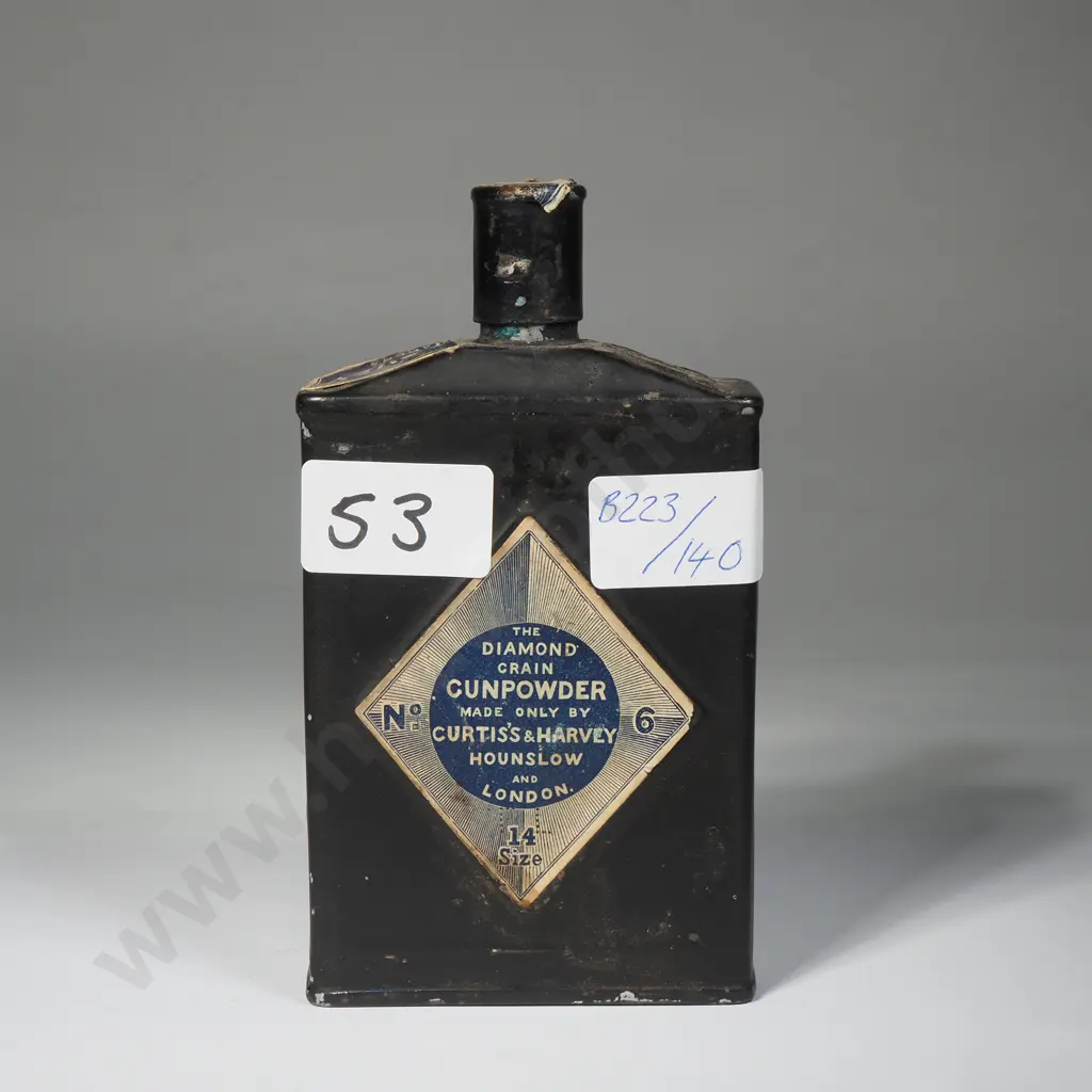 Antique 'The Diamond' Curtis's & Harvey Gunpowder Cannister Image 1++