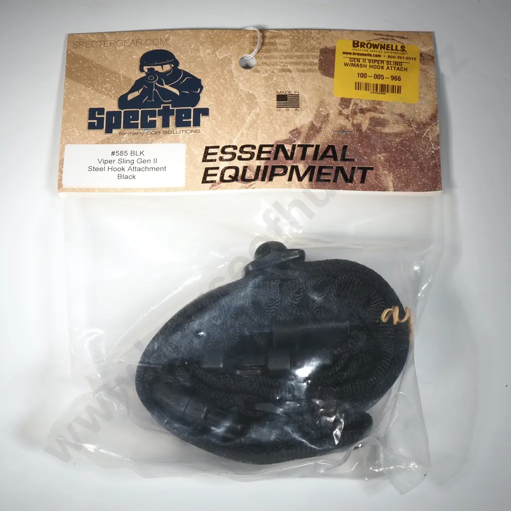 Specter 585 Viper Sling Gen II Steel Hook Attachment Black Image 1++