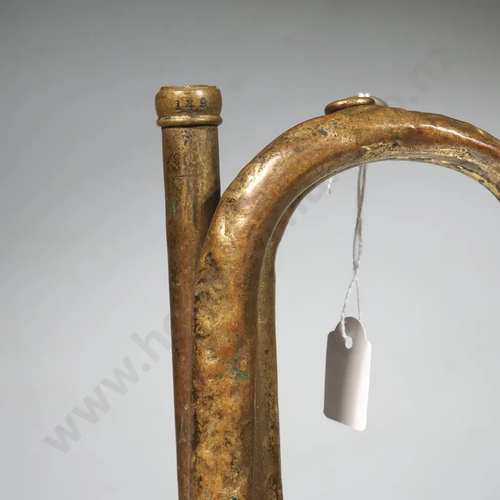 Battered Brass Bugle - WW1 New Zealand Markings Image 1++