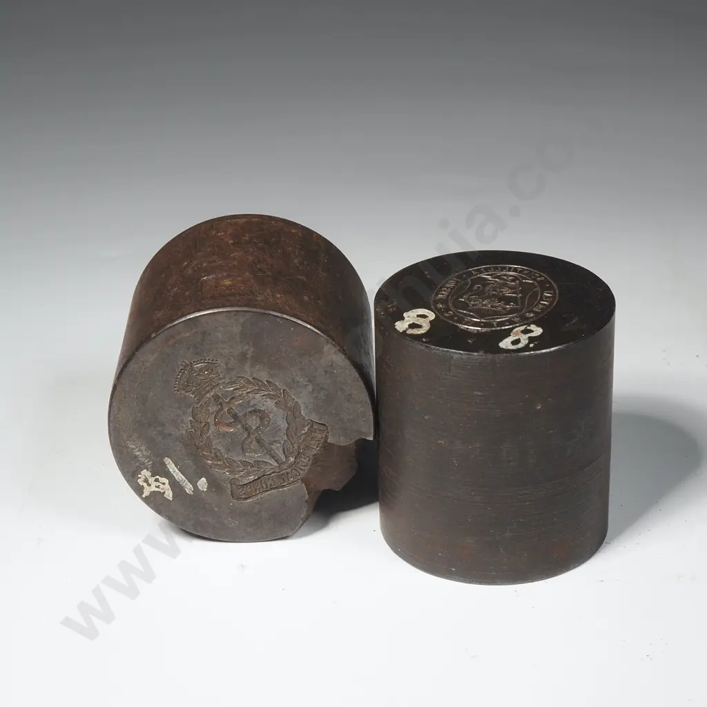 Two Antique British Military Badge Dies Image 1++