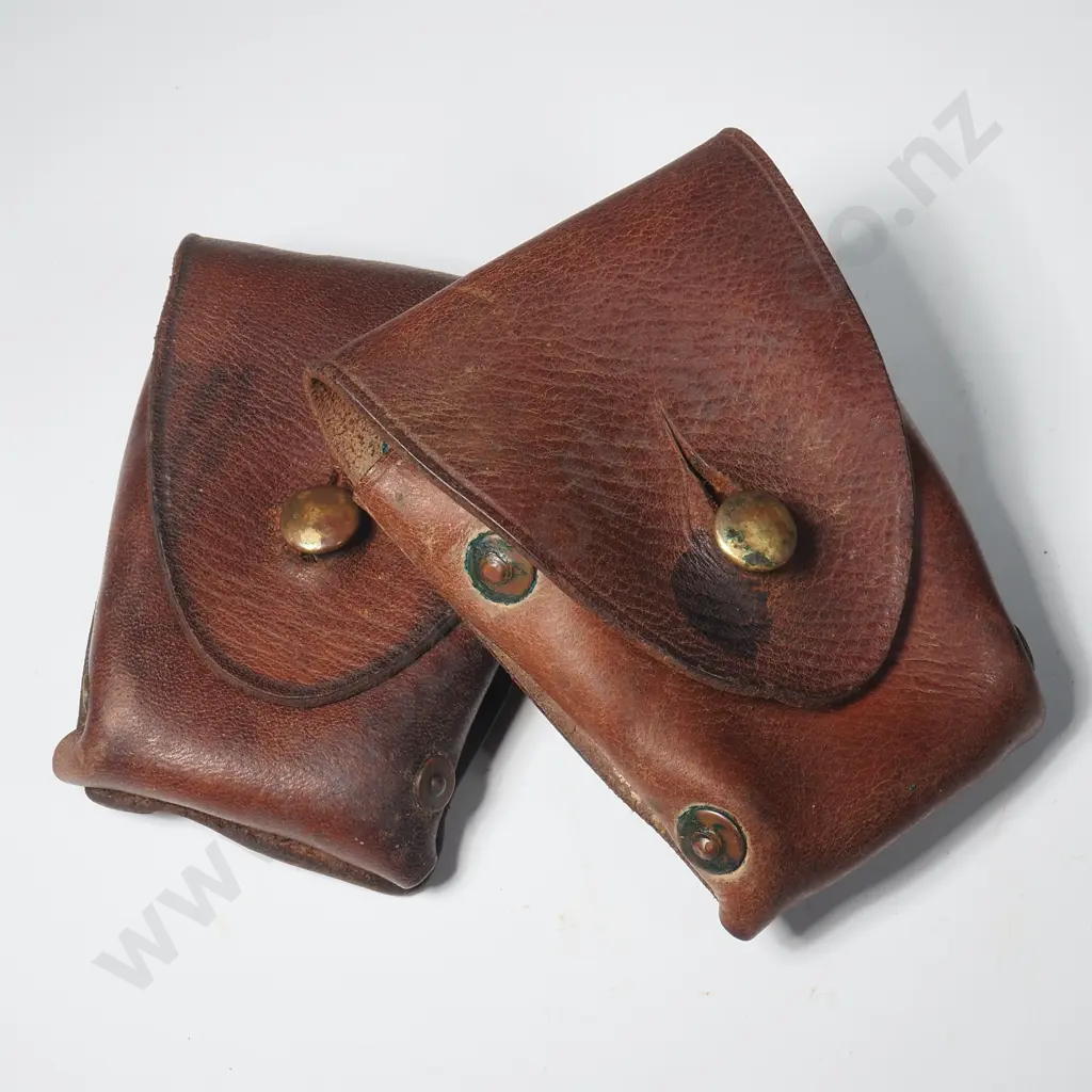 Two WW1 Ammo Pouches - 1905 Pat Type 1 Mounted Rifles Image 1++