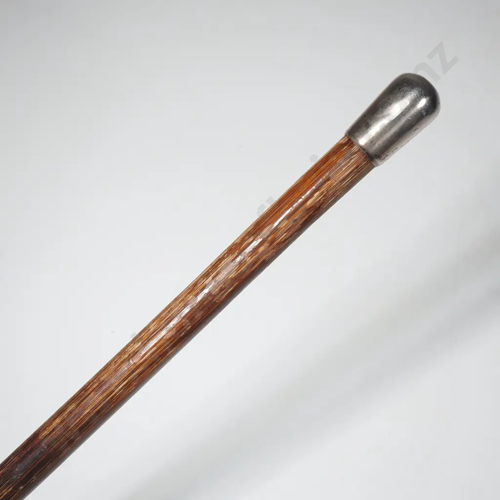 Sterling Silver Topped Swagger Stick/Drill Cane, London 1914 Makers  Nathaniel & Charles Feldman Image 1++