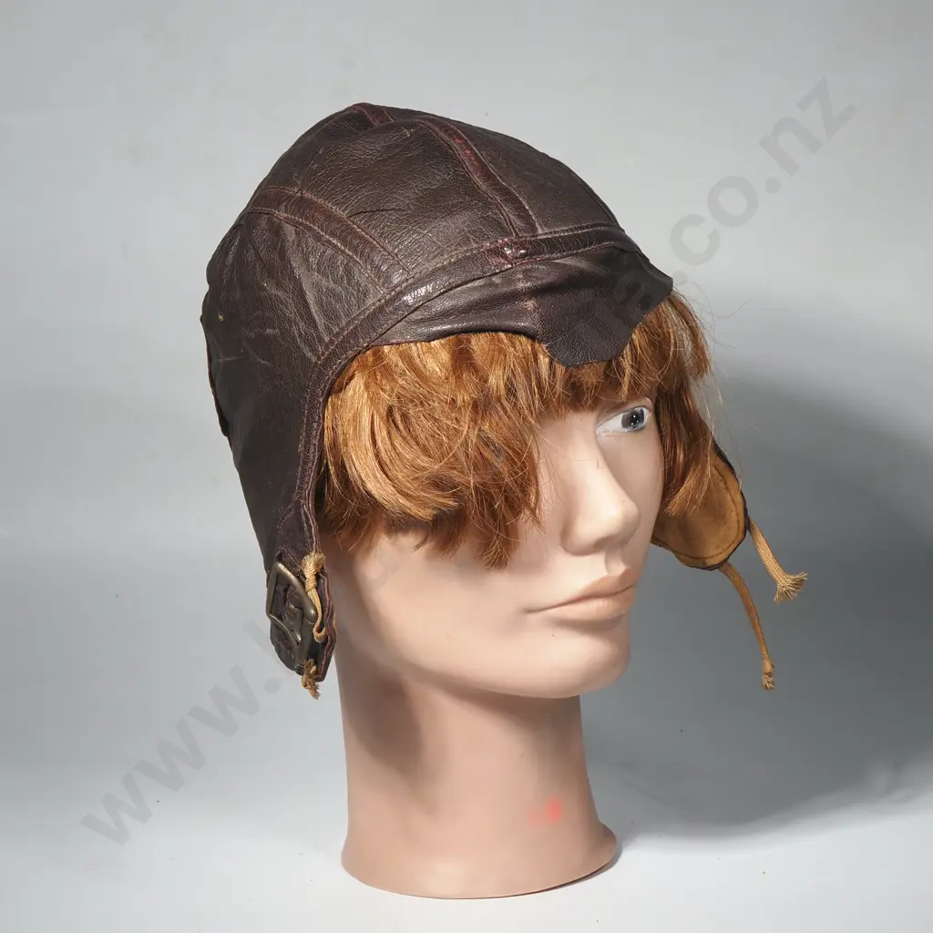 WW2 US Air Force Leather Flying Helmut Image 1++