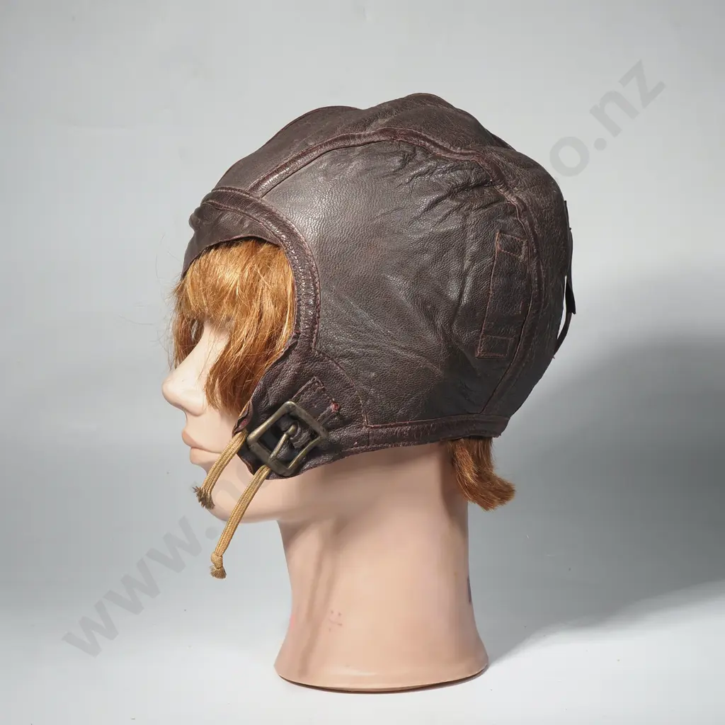 WW2 US Air Force Leather Flying Helmut Image 1++