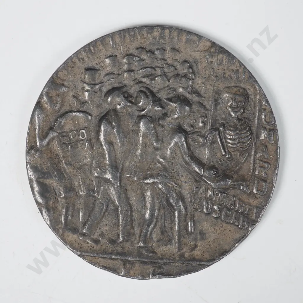 Scarce German Original WW1 Sinking of the Lusitania Medal Image 1++