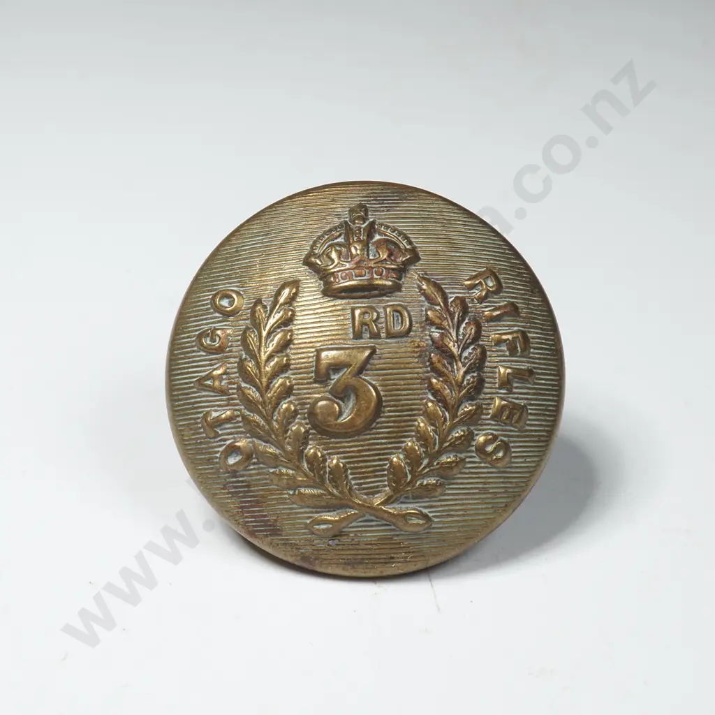 1901 3rd Otago Rifles Button Image 1++