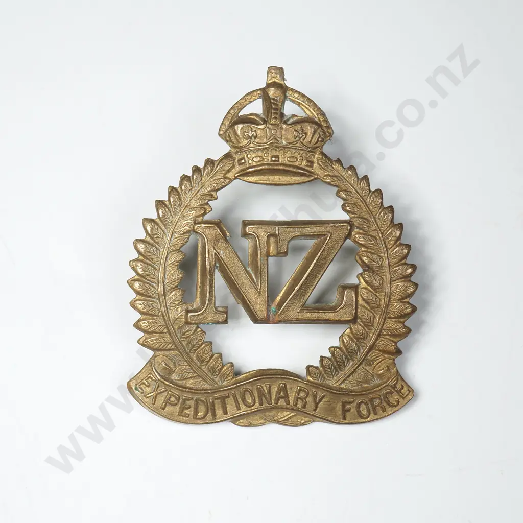WW1 NZEF Cap Badge Image 1++