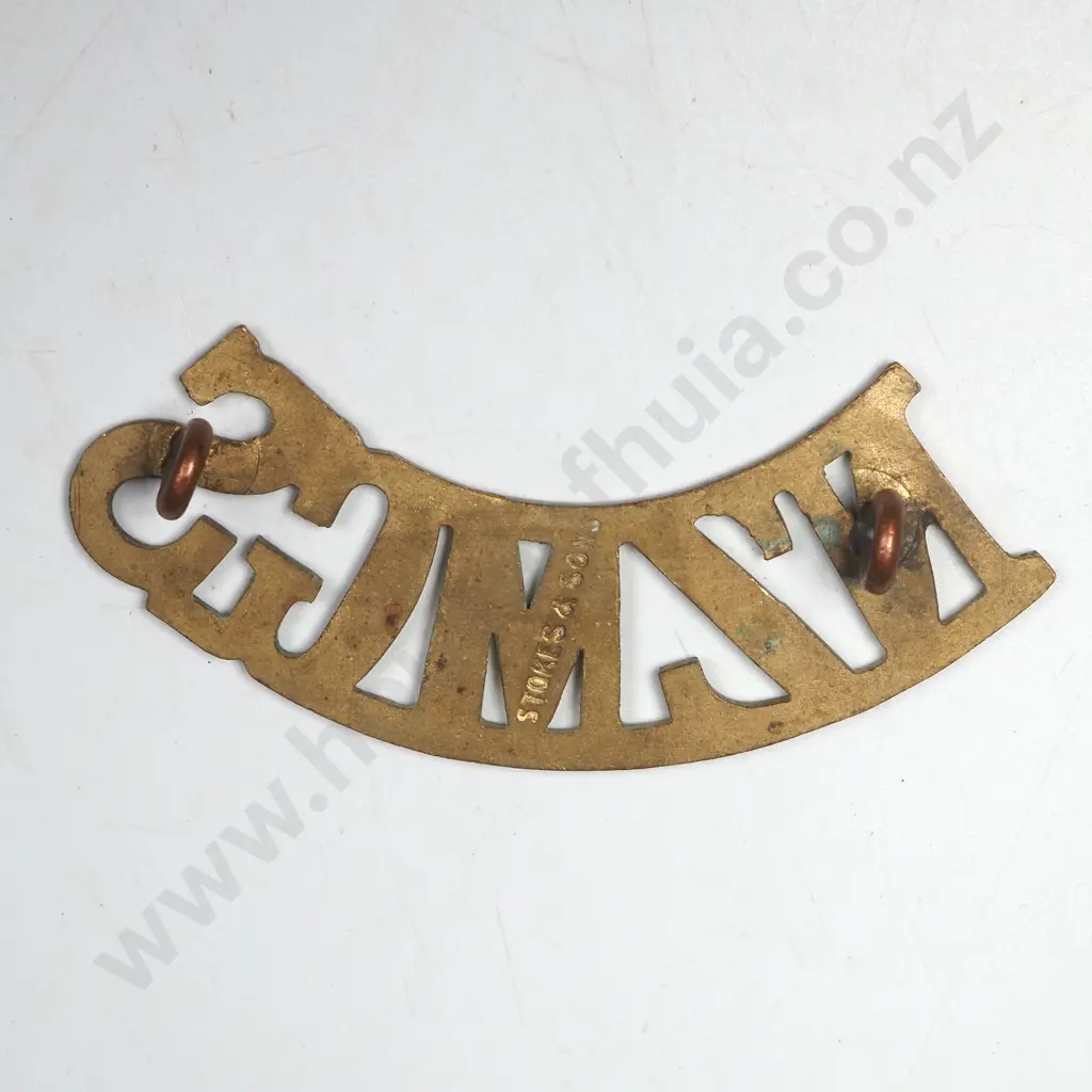 WW1 NZMGS Shoulder Title Image 1++