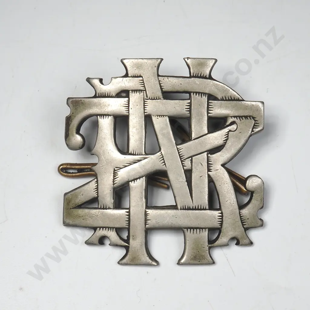 Nickel NZ Railways Cap Badge. Image 1++