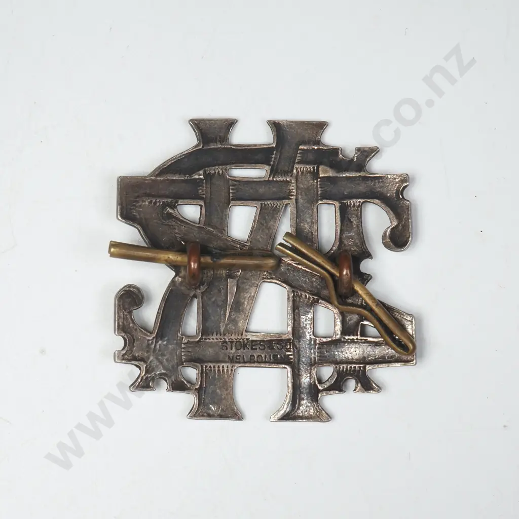 Nickel NZ Railways Cap Badge. Image 1++