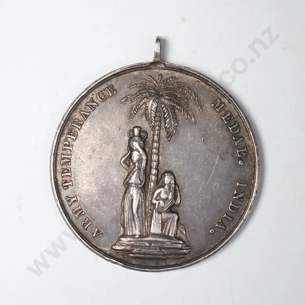 Silver Army Temperance Medal, India, 1897. Image 1++