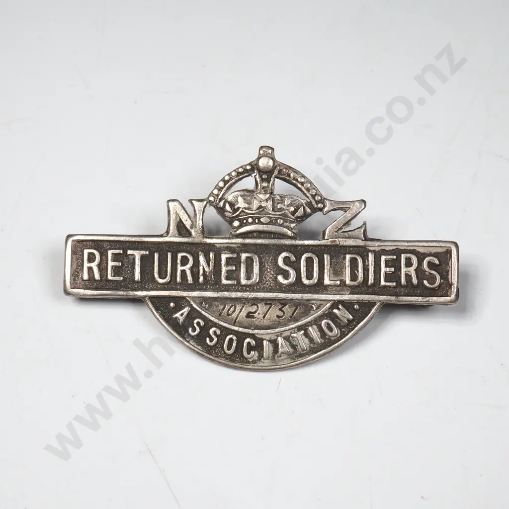 Large WW1 RSA Badge to 10/2737 Gideon Pott - Military Cross Winner  Image 1++