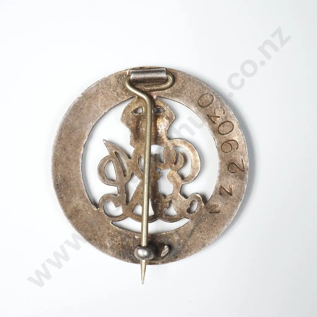 New Zealand Silver War Badge - NZ 29030 Image 1++