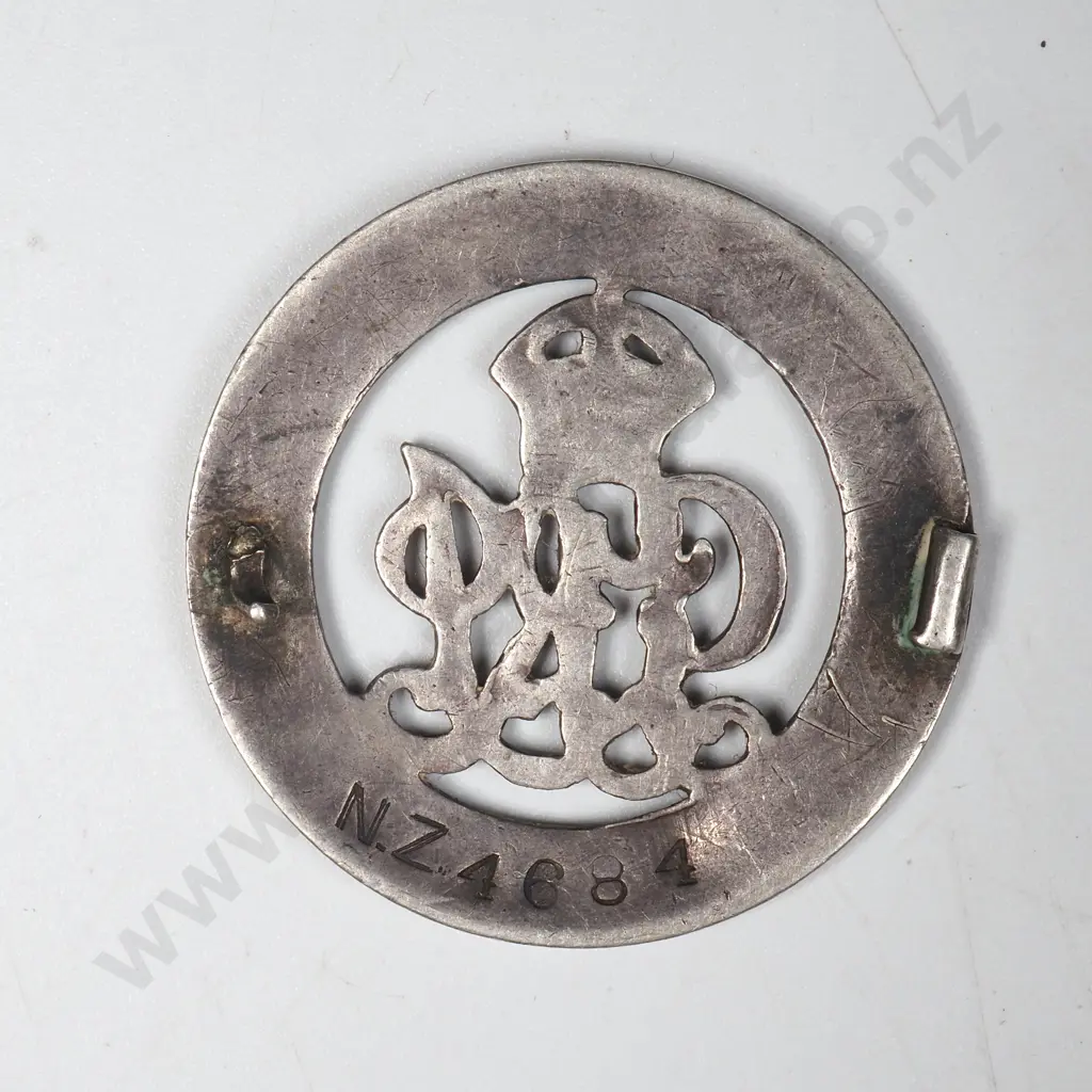 New Zealand Silver War Badge - NZ 4684 Image 1++