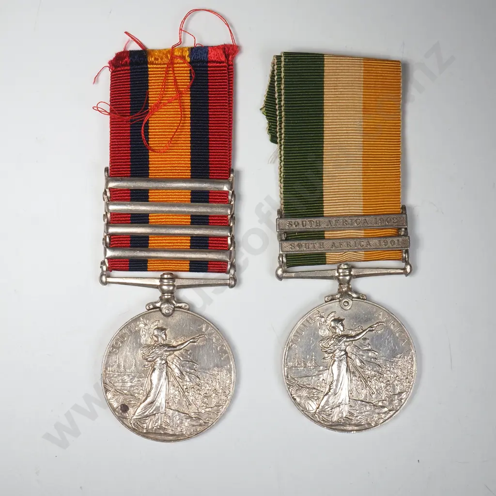 2nd Contingent New Zealand Boer War QSA & Imperial Yeomanry to Lt H Carteret Image 1++