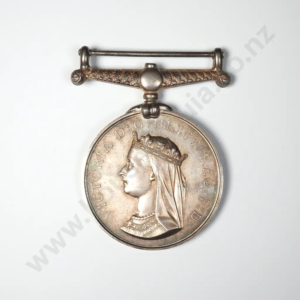 1861-1866 New Zealand War Medal to George Maynes 2nd Waikato Regiment - Medal Like New Image 1++