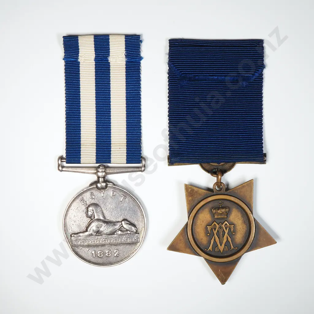 1882 Egypt Medal & Khedives Star to 2669 A Stewart Image 1++