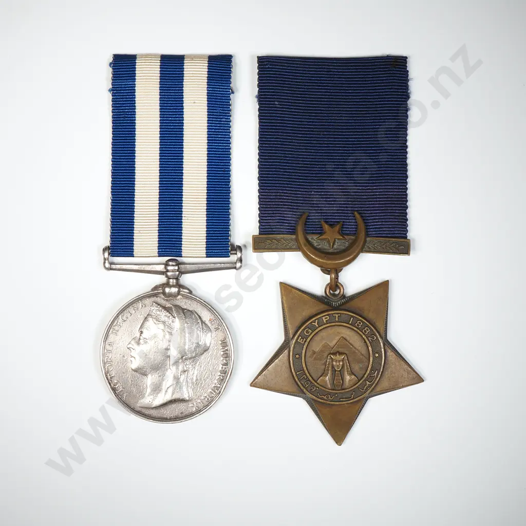 1882 Egypt Medal & Khedives Star to 2669 A Stewart Image 1++