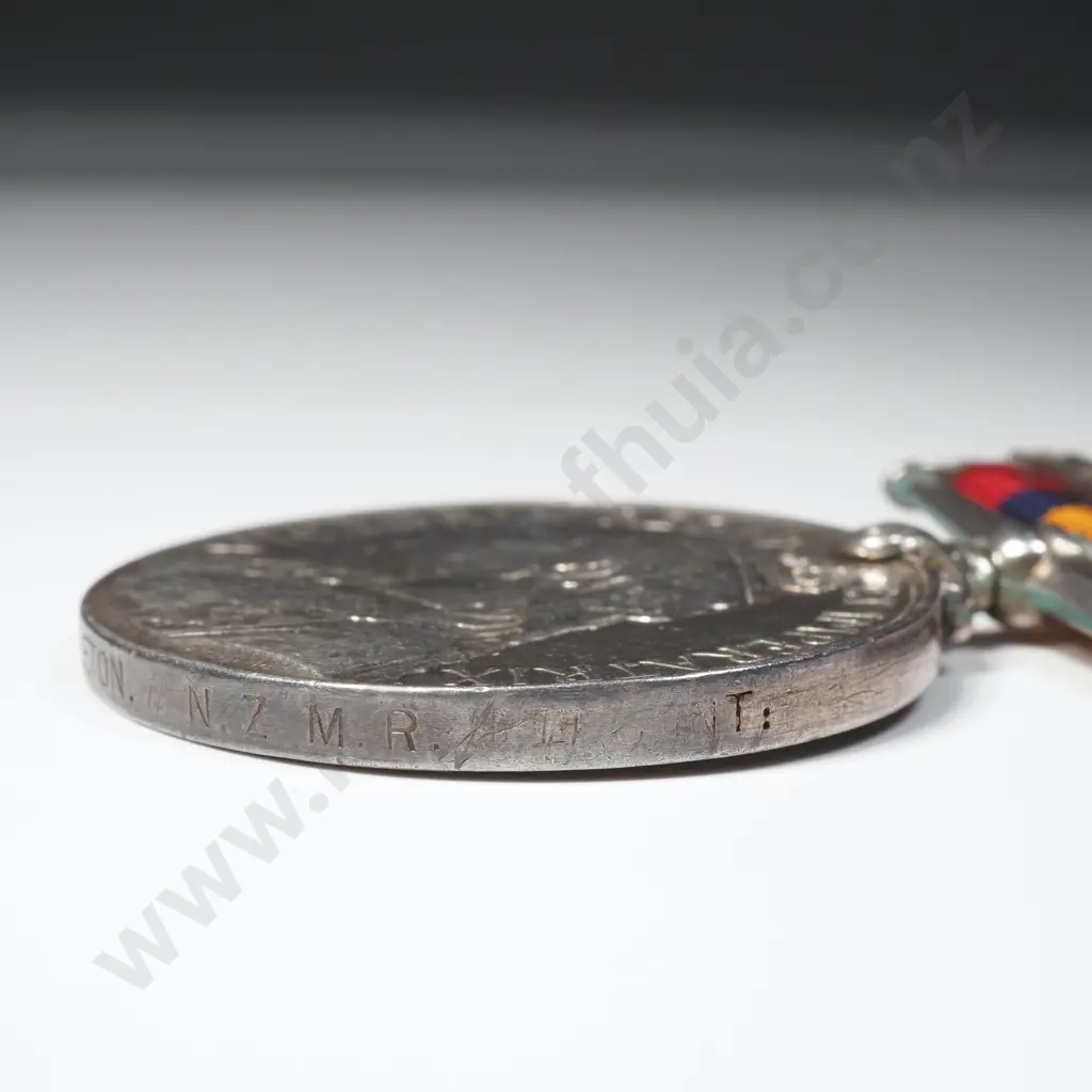 Boer War 9th Contingent QSA Medal to 7165 Randolph Albert Alexander Eagleton w Two Clasps Image 1++