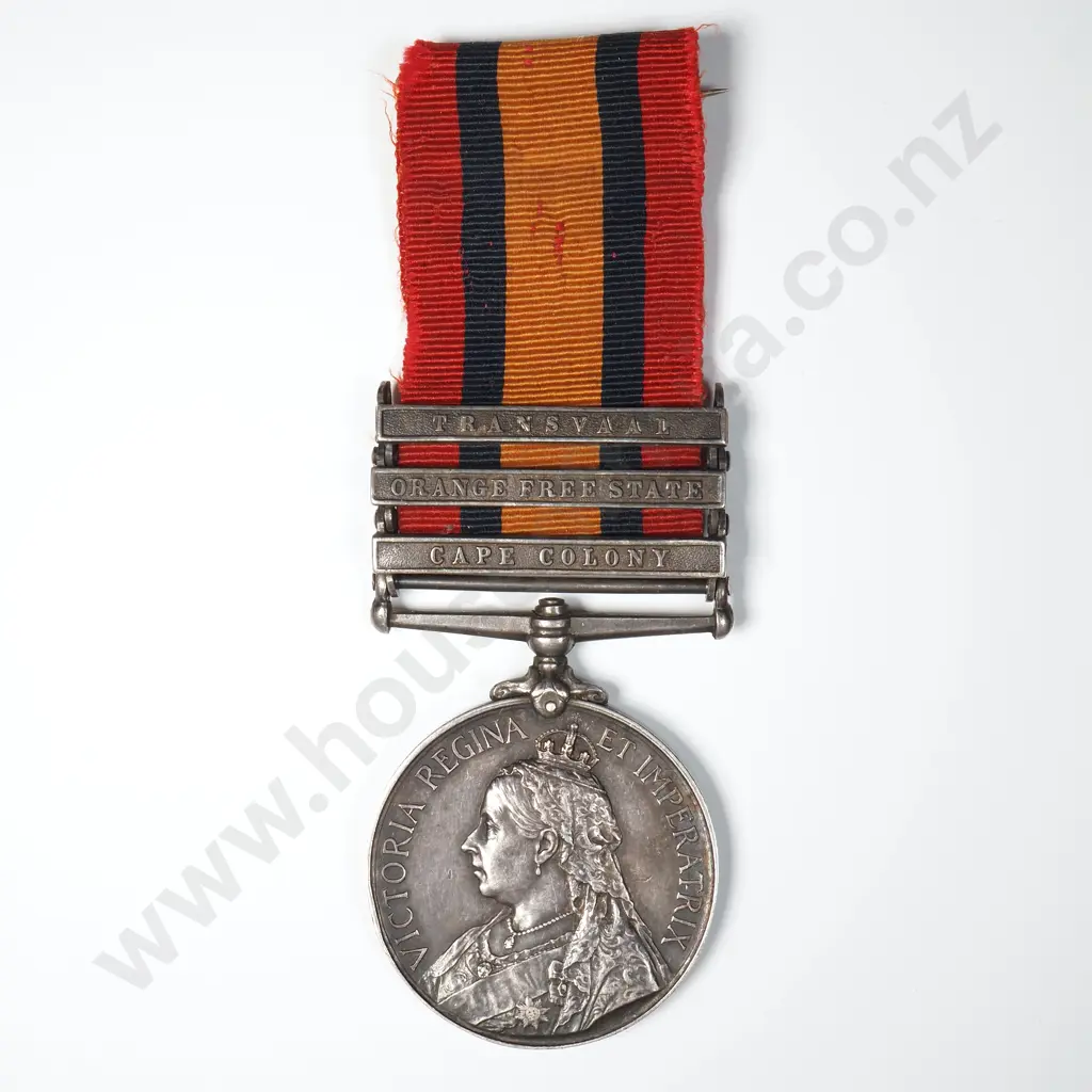 QSA Medal to 1725 Pte W White Pioneer Regiment Image 1++