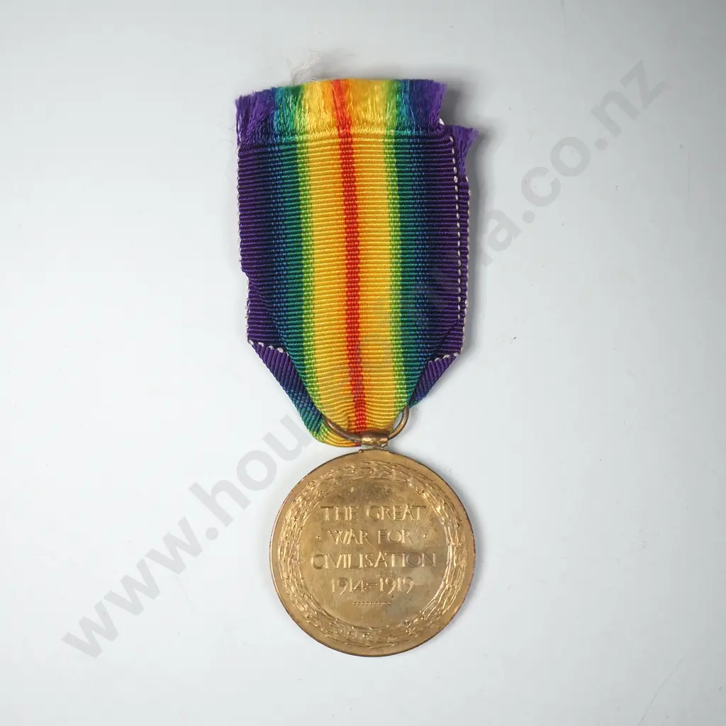 WW1 Victory Medal to 6/2529 Pte Edgar Ashworth - 6th Reinforcements Image 1++