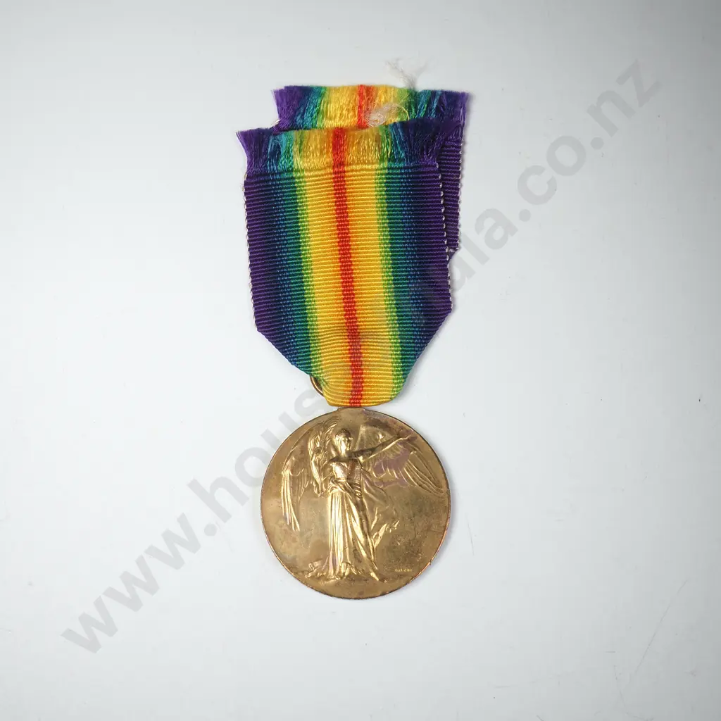 WW1 Victory Medal to 6/2529 Pte Edgar Ashworth - 6th Reinforcements Image 1++
