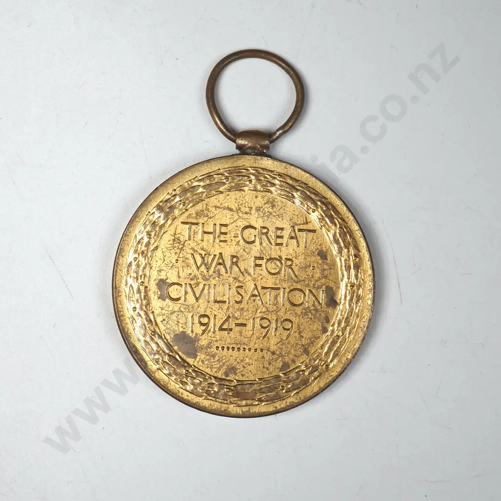 Victory Medal to 9/125 Trooper H.R. Hamilton NZEF Image 1++