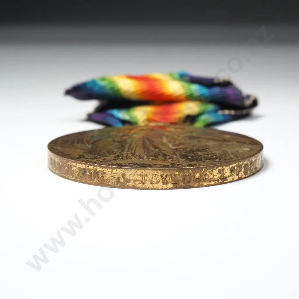 WW1 Victory Medal to 300161 J Taylor Liverpool Regiment Image 1++