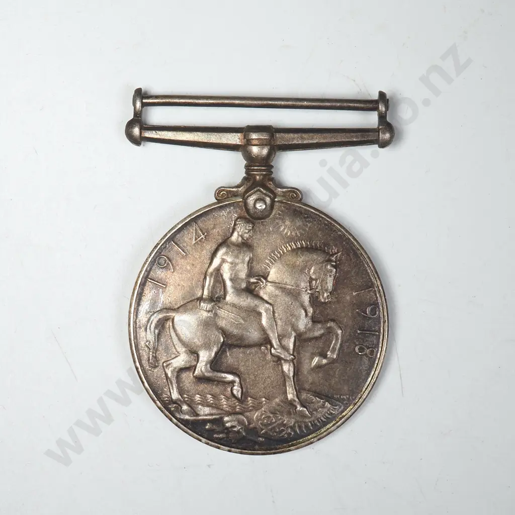 WWI British War Medal Named “38190 RFLM. E. MEDCALF. N.Z.E.F.”. 22673 Image 1++
