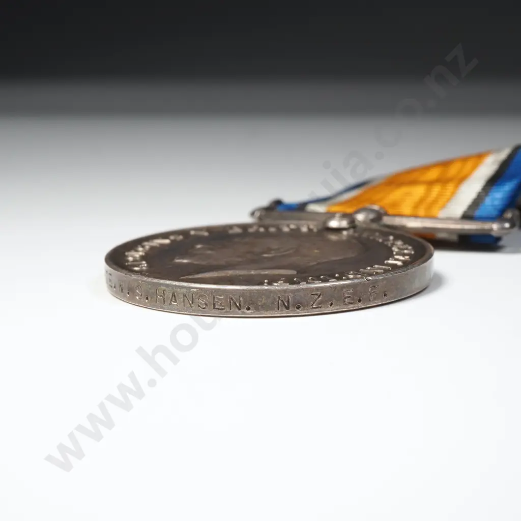 WW1 BWM to 61626 William Simmon Hansen 30th Reinforcements - Full Entitlement Image 1++