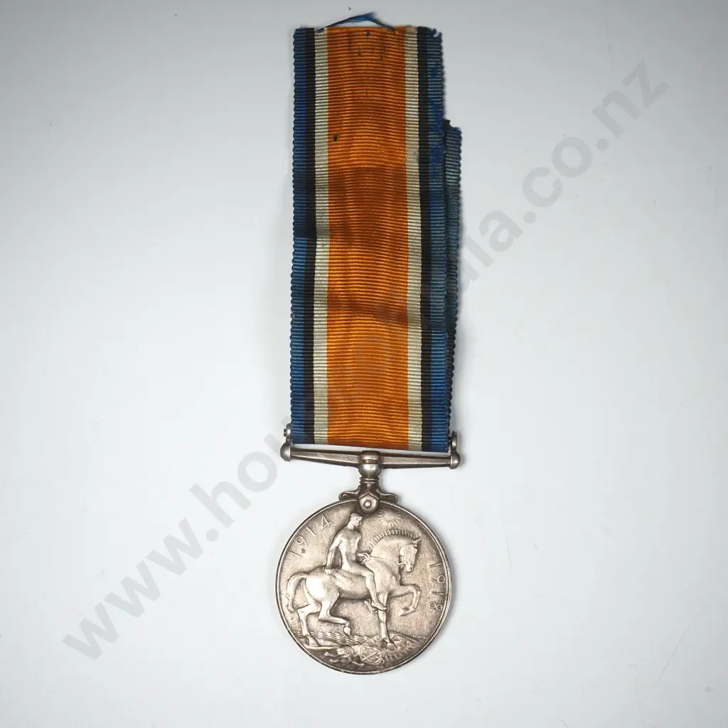 WW1 New Zealand British War Medal to 57476 Pte F J Clark NZEF Image 1++