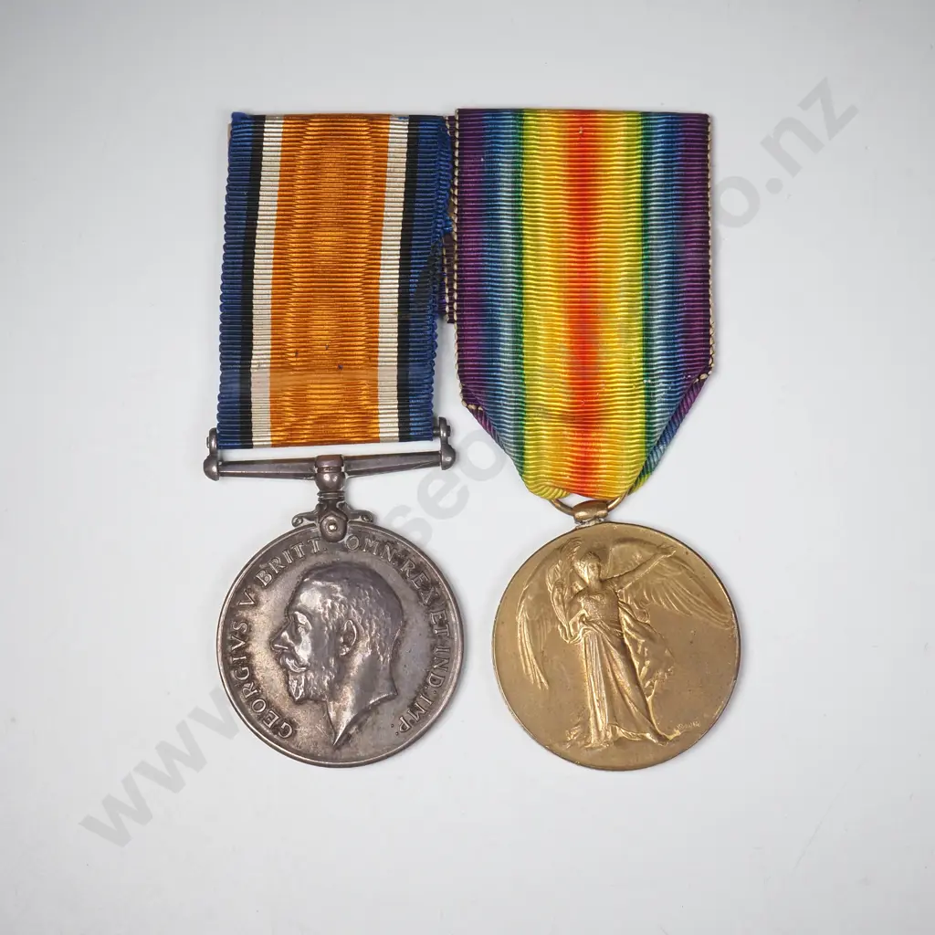 WW1 Pair to 4/1910 Pte John Clement Croft NZEF NZ Engineers ex Royal Navy Image 1++