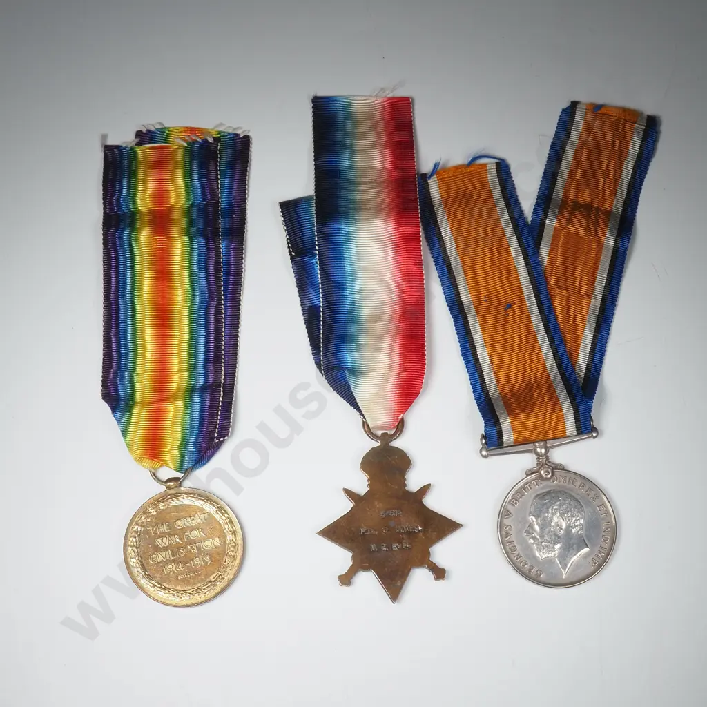 WW1 Trio to 5/514 C Jones NZEF Image 1++