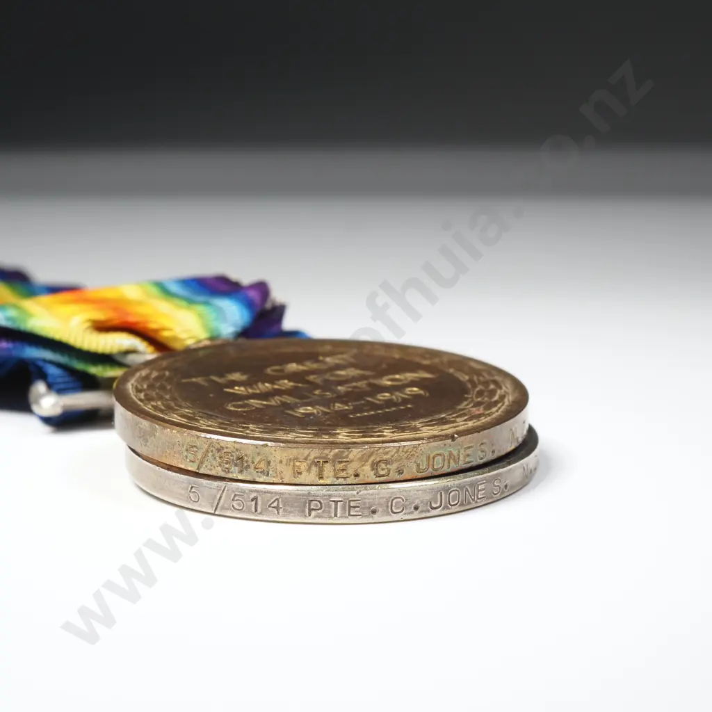 WW1 Trio to 5/514 C Jones NZEF Image 1++