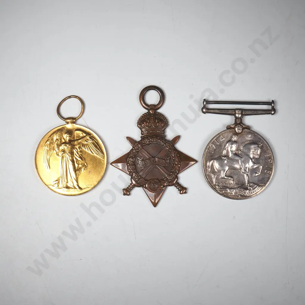 WW1 Trio to T4-085449 Pte William Fall Royal Army Service Corp Image 1++