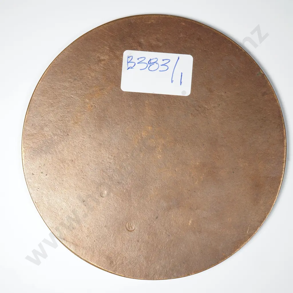 WW1 United Kingdom Death Plaque to Thomas Bartlett - Woolich Arsenal Mark on Reverse Image 1++