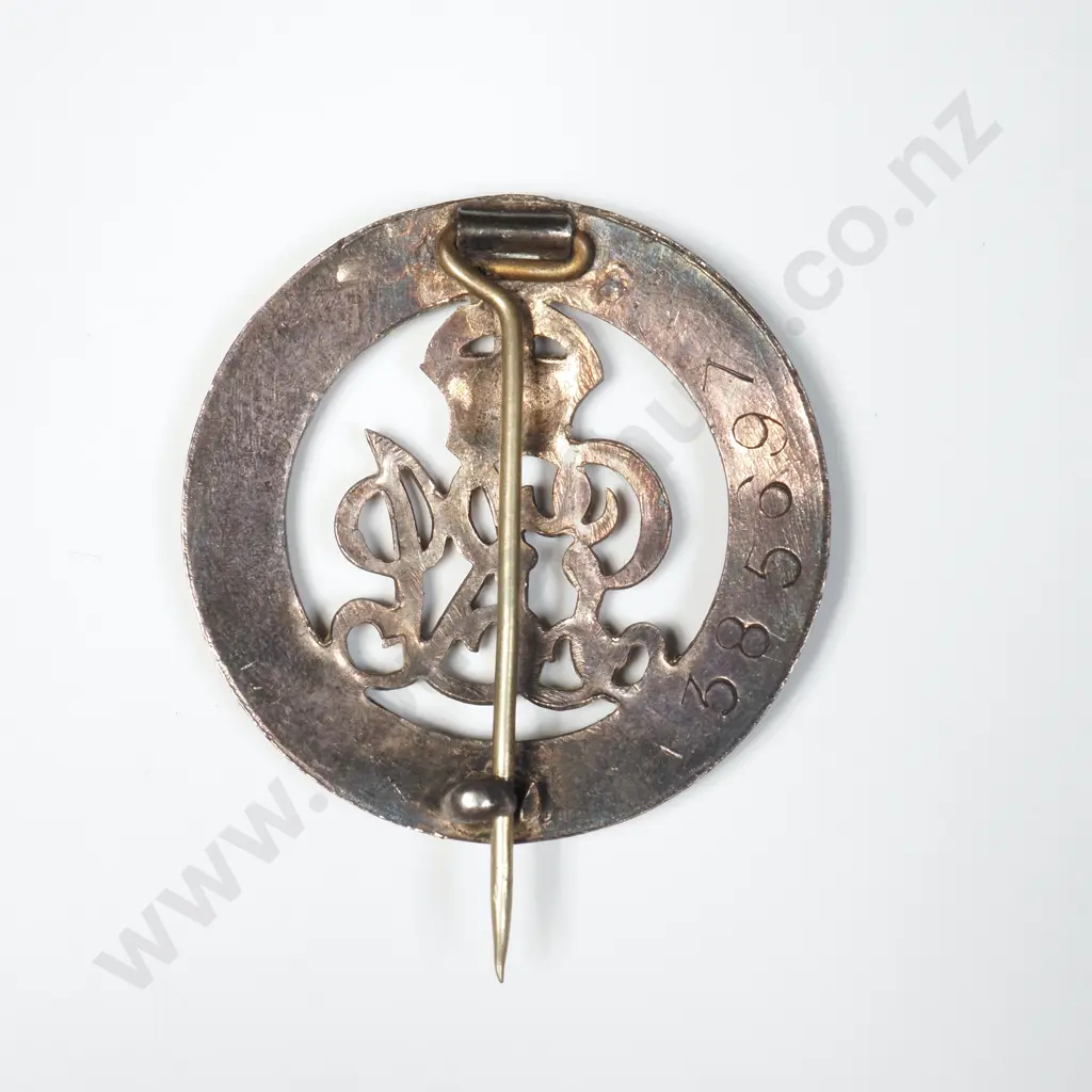 WWI British War Medal Named “2359 PTE. T. B. HENRY. FIFE & FORFAR Y.”, A Silver WWI Honourable Discharge Badge Numbered “385697” And A Africa General Service Medal With Clasp Kenya Named “G. F. HENRY”.  22745 Image 1++